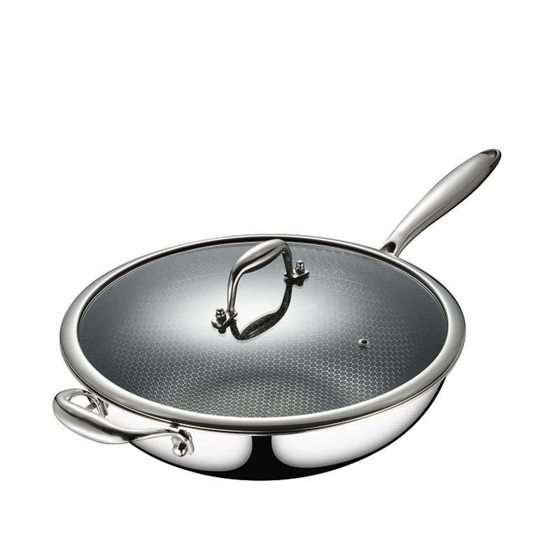 Stainless Steel Wok SG-C-093